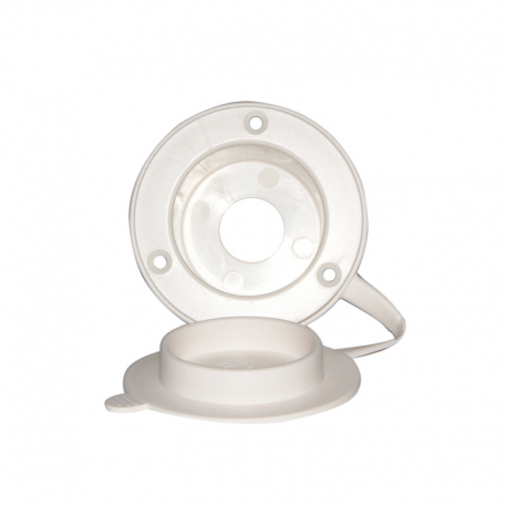 Unterputz-Duschabtrennung aus weißem PVC