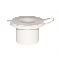 Concealed white PVC shower enclosure