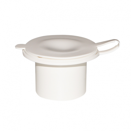 Cabine de douche encastrée en PVC blanc
