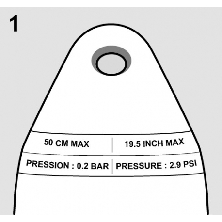 Adapter for fender valve - Plastimo