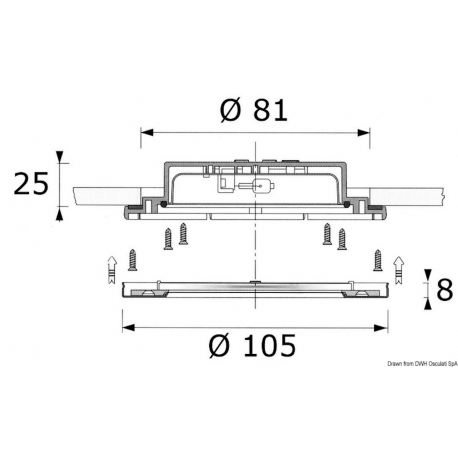 Plafoniera per esterni stagna - Foresti e Suardi