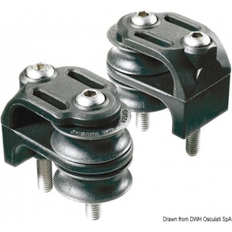 Paire de poulies doubles 29mm - Lewmar