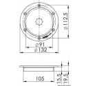 AISI 316 inspectieluik - Osculati