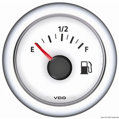 Jauge à carburant 10/180 Ohm blanc - VDO