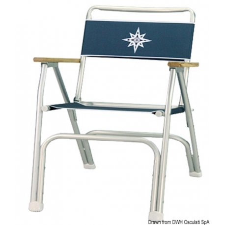 Silla plegable de aluminio anodizado