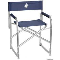 Regista folding chair in anodized aluminium