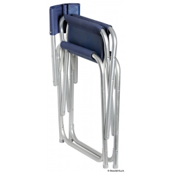 Regista folding chair in anodized aluminium 2