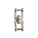 AISI 316 stainless steel swivel with hexagonal shackle pin.