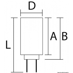 SMD LED bulb socket G4 for spotlights - Osculati 2
