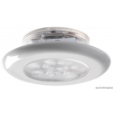 LED-taklampe med avslutningsring som tillater installasjon selv uten innfelt montering