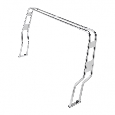Arceau de sécurité pour bateau pneumatique en acier inoxydable poli miroir