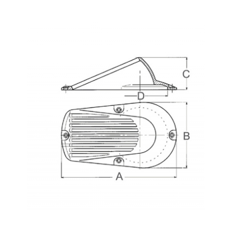 Cuffia modello Manta in bronzo - Guidi