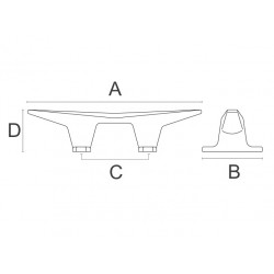 Verchromte Messing-Ambossschraube 2