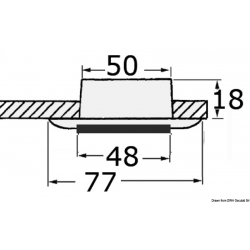 Recessed halogen ceiling lamp Nova Classic - Båtsystem 2
