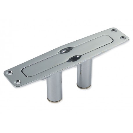 Chromed brass cleat retractable bollard