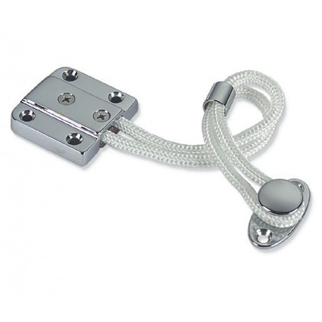 Tope del respaldo de latón cromado y cable de nylon