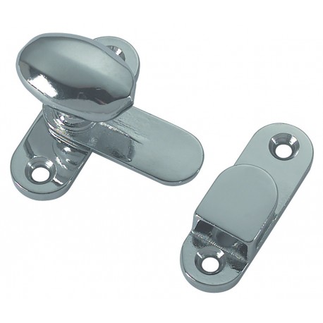 Chromed brass door stopper