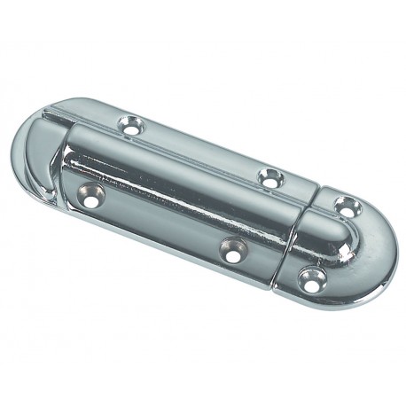 Butée de porte à ressort en laiton chromé