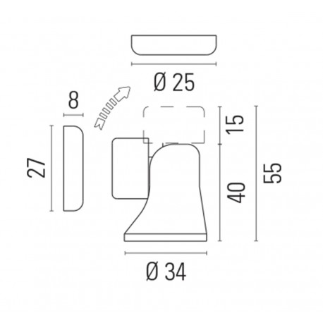 Butée de porte magnétique réglable
