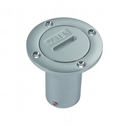 Chromed brass water filler cap