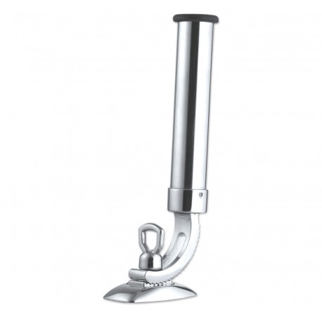 Verchromter Messing-Rutenhalter mit einstellbarer Neigung