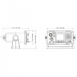 Fixed mount radio VHF Link-6 Marine - Lowrance 2