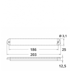 LED-Hinweisleuchte 12 V 2