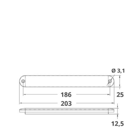 LED courtesy light 12 V
