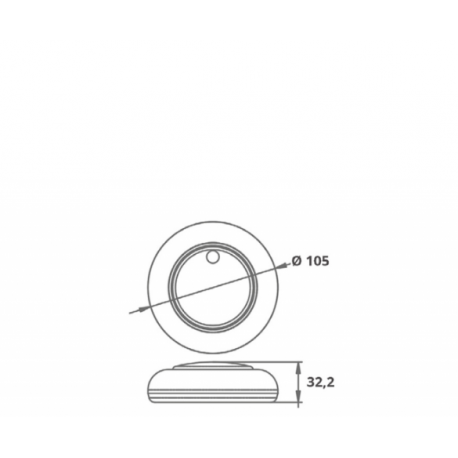 Plafonnier 16 LED avec activation tactile