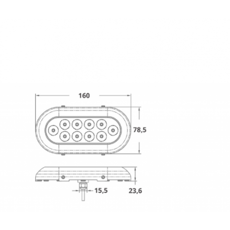 10 LED-vedenalainen valo
