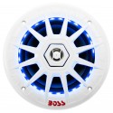 Ein Paar Boss Marine MRGB65 wetterfeste Lautsprecher mit integriertem LED-System