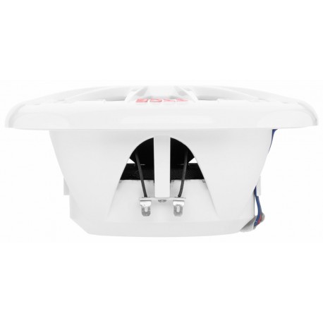 Ein Paar Boss Marine MRGB65 wetterfeste Lautsprecher mit integriertem LED-System