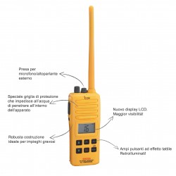 Hätäkäyttöön tarkoitettu ICOM IC-GM1600E VHF-käsiradiopuhelin 2