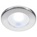 Foco empotrable de acero inoxidable mod. TED CT 2W IP66 luz blanca cálida