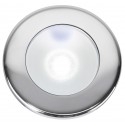 Innfelt spotlight i rustfritt stål mod. TED CT 2W IP66 varmt hvitt lys