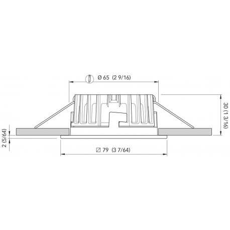 Faretto ad incasso acciaio inox mod. MARINA LP 4W IP66