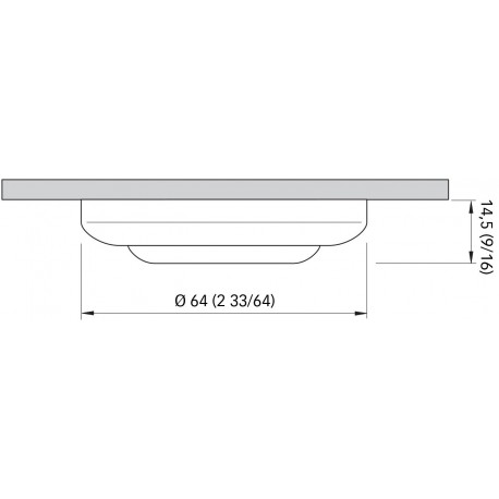 Faretto stagno IP40 a 6 LED modello MIRO' a luce bianca calda