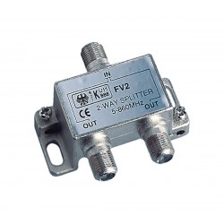 Splitter 1 Eingang und 2 Ausgänge für Glomex TV-Antennen