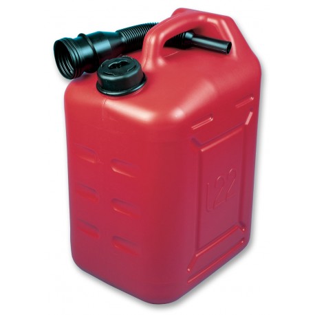 Tanica carburante omologata R.I.Na con sfiato aria sicurezza e travasatore