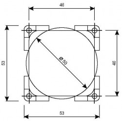 Interruptor unipolar ON - OFF 12/24V 2