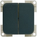 Single pole ON - OFF double switch 12/24V