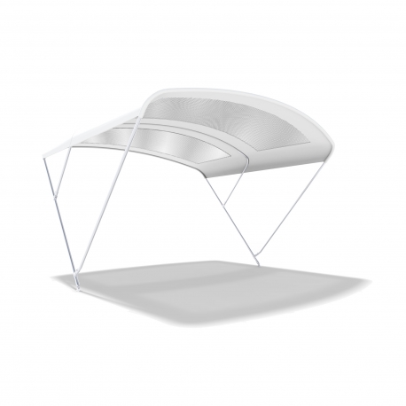 Toldo LOOK UP de 3 arcos, tubo de acero inoxidable Ø 22 mm. - Neptune Marine Equipment