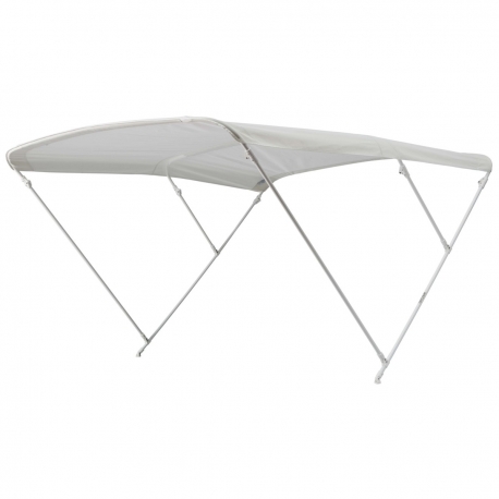 ELEGANCE 3-boogs luifel, aluminium buis met een diameter van 20 mm, hoogte 140 cm. - Nettuno Marine Equipment