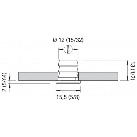 Square courtesy light in stainless steel AISI 316 - Quick Mod. TESS