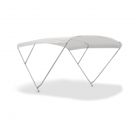 ROYAL Sonnensegel 3 Bögen, Edelstahlrohr Ø 22 mm, Höhe 140 cm - Nettuno Marine Equipmen