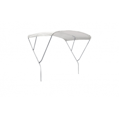 Toldo PRESTIGE de 3 arcos, tubo de acero inoxidable Ø 25 mm, altura 140 cm. - Neptune Marine Equipment
