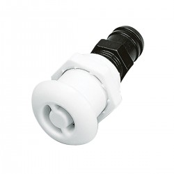 Witte ronde rechte nylon ventilatieopening met draad