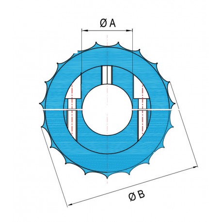 Cortador de cuerda con abrazadera de acero inoxidable AISI 316