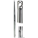 Mirror polished AISI 316 stainless steel stanchions for male bases