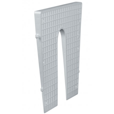 Wedge-shaped PVC stern plate for transom tilt correction